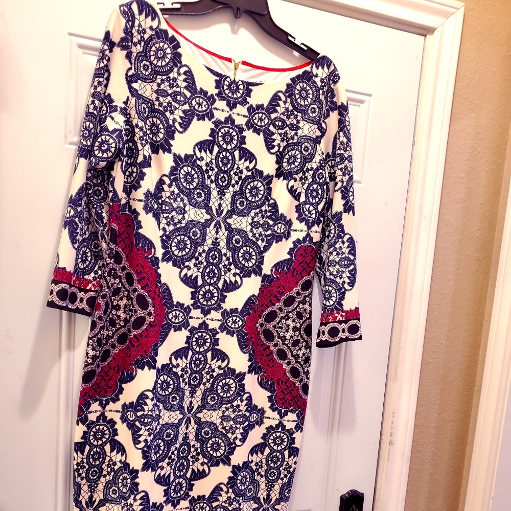 Eliza J 3/4 Sleeve Knit Dress